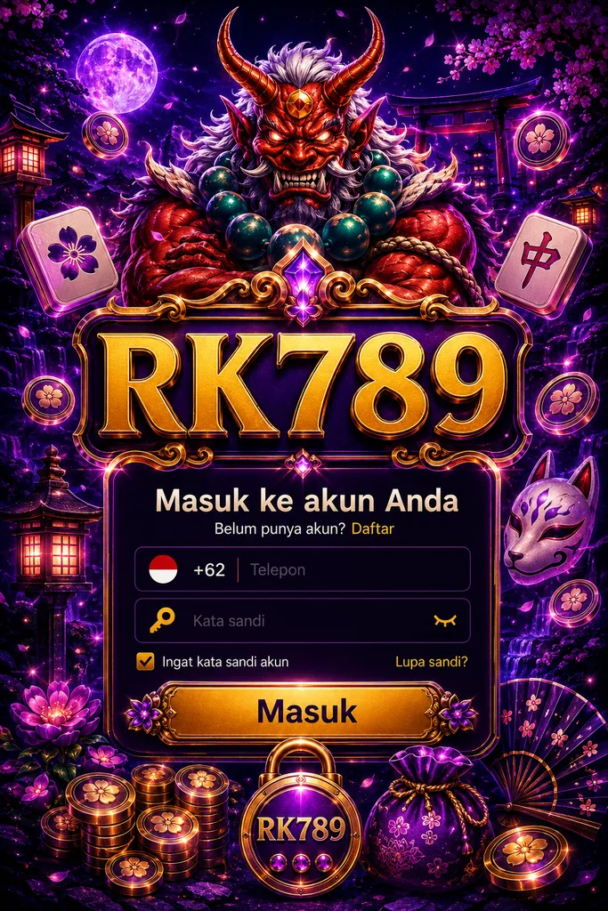 RK789 login dengan tema fantasi oni Jepang